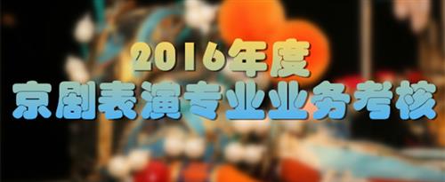 爆操大黑国家京剧院2016年度京剧表演专业业务考...